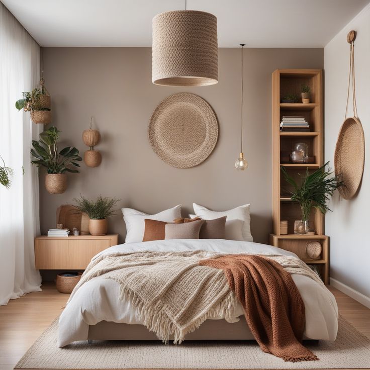 desain kamar tidur bohemian