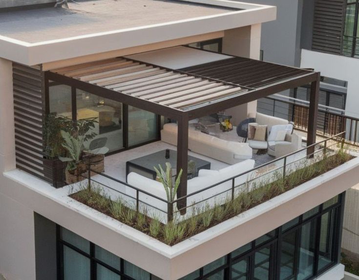 inspirasi desain kanopi balkon rumah