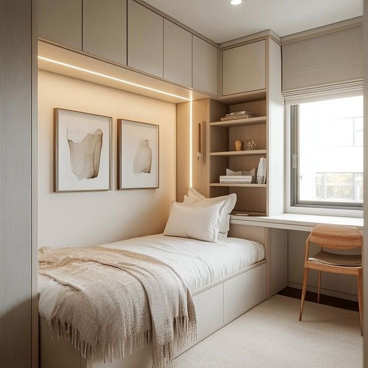 desain kamar tidur kecil
