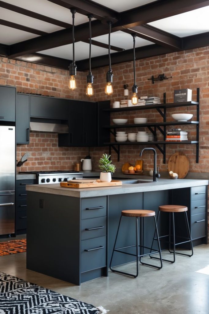 Desain Dapur Industrial