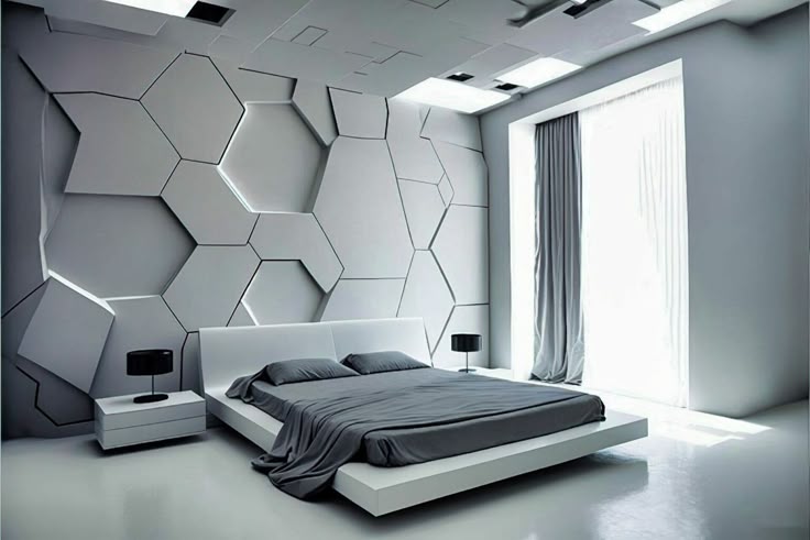 kamar tidur futuristik