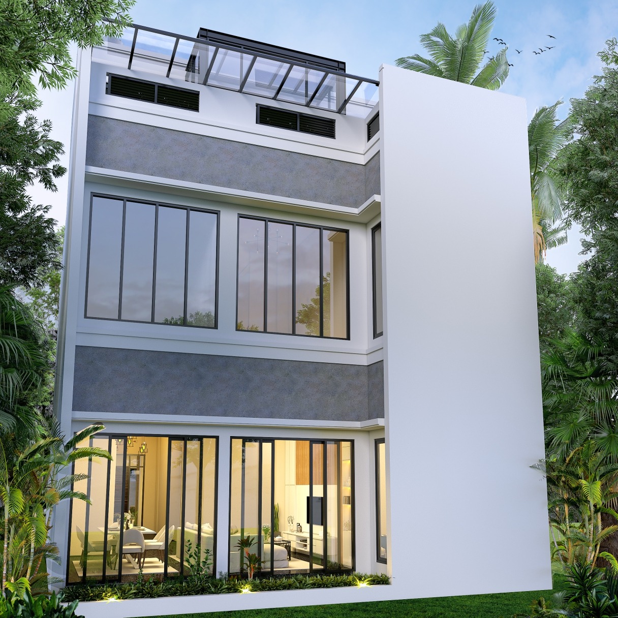Desain Rumah Industrial Mr. O