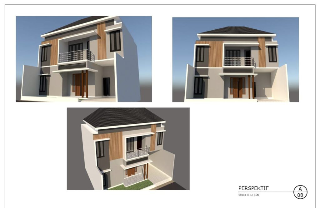 Rumah Modern 2 Lantai Mr. B