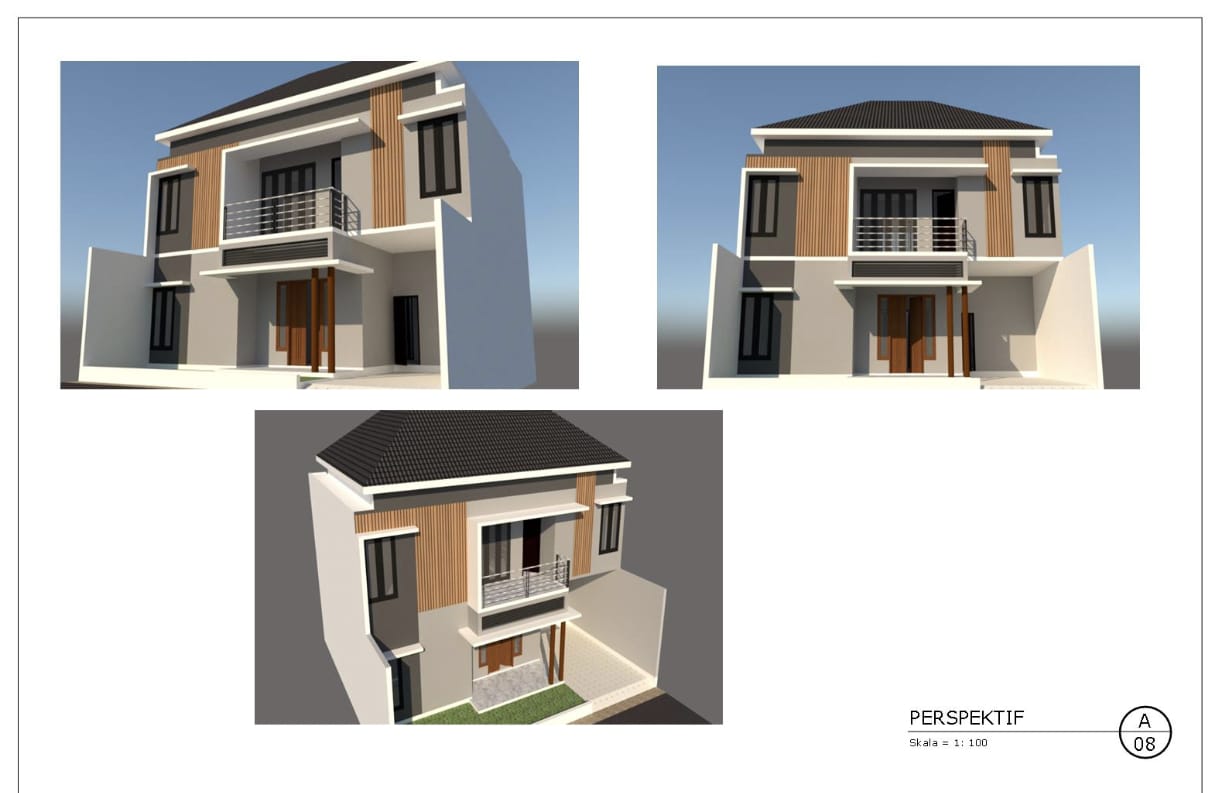 Rumah Modern 2 Lantai Mr. B