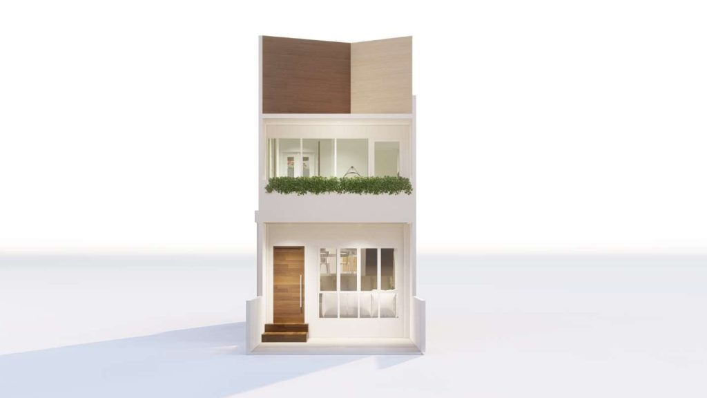 Desain Rumah 2 Lantai – Konsep Minimalis Adaptif terhadap Kontur