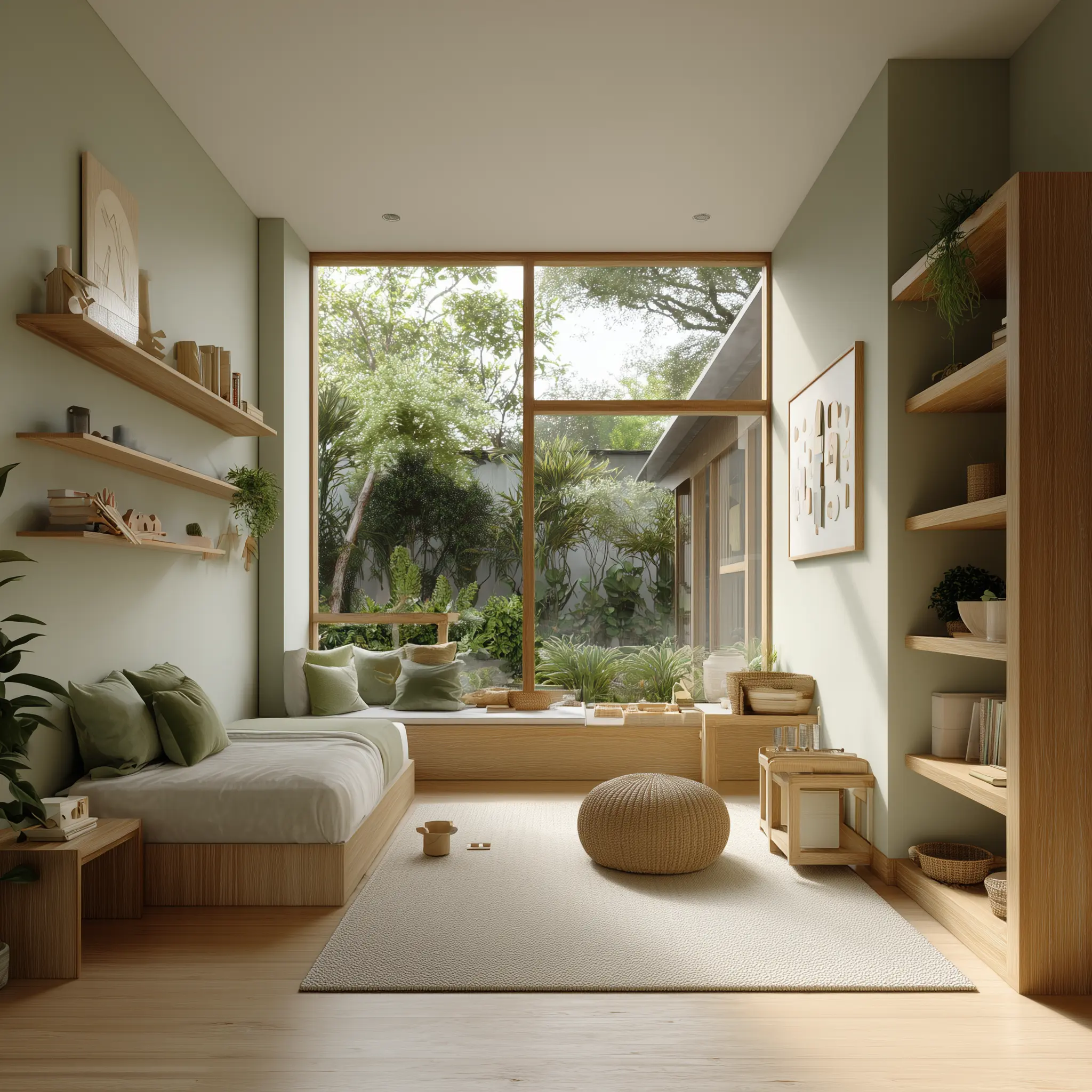 desain kamar anak montessori