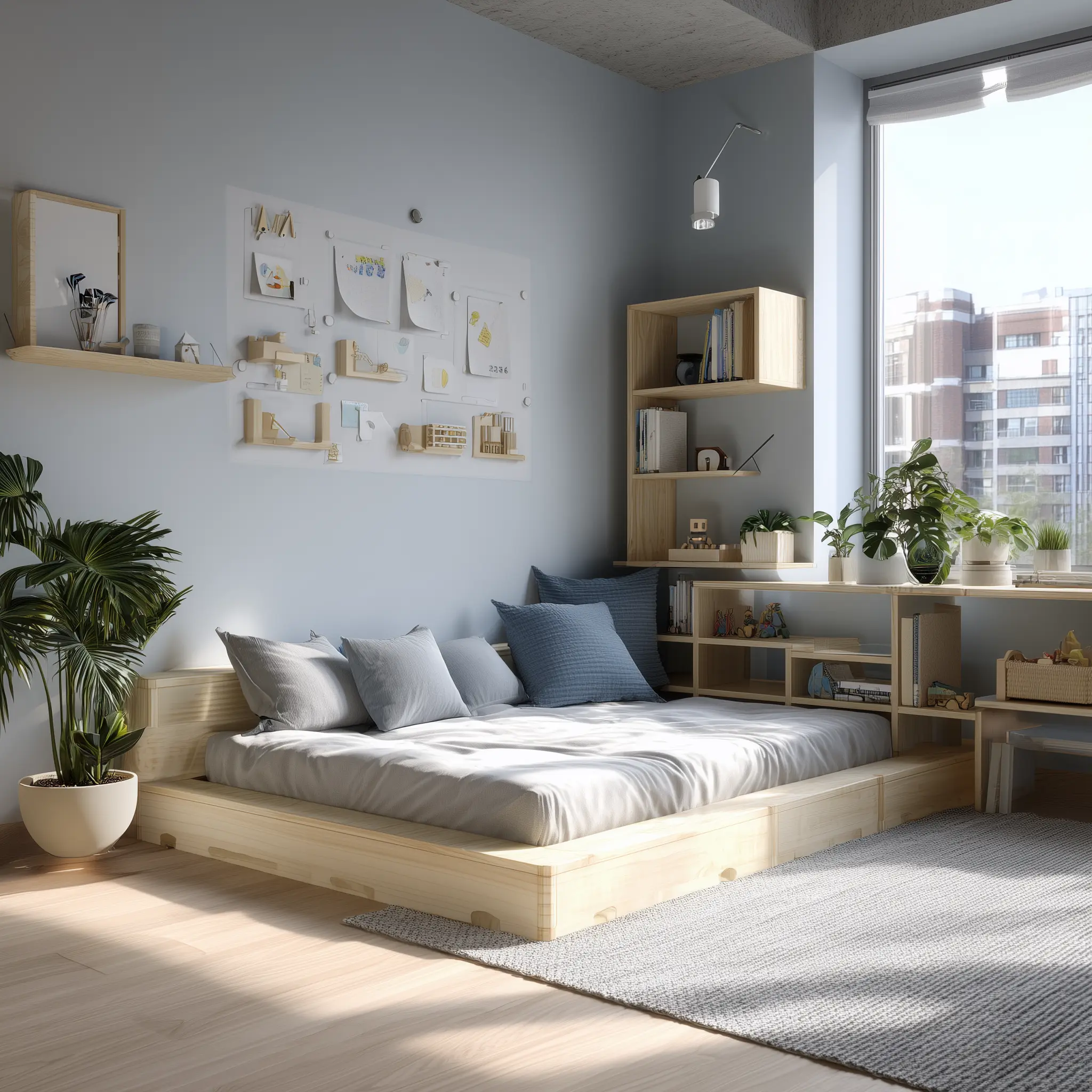 desain kamar anak montessori