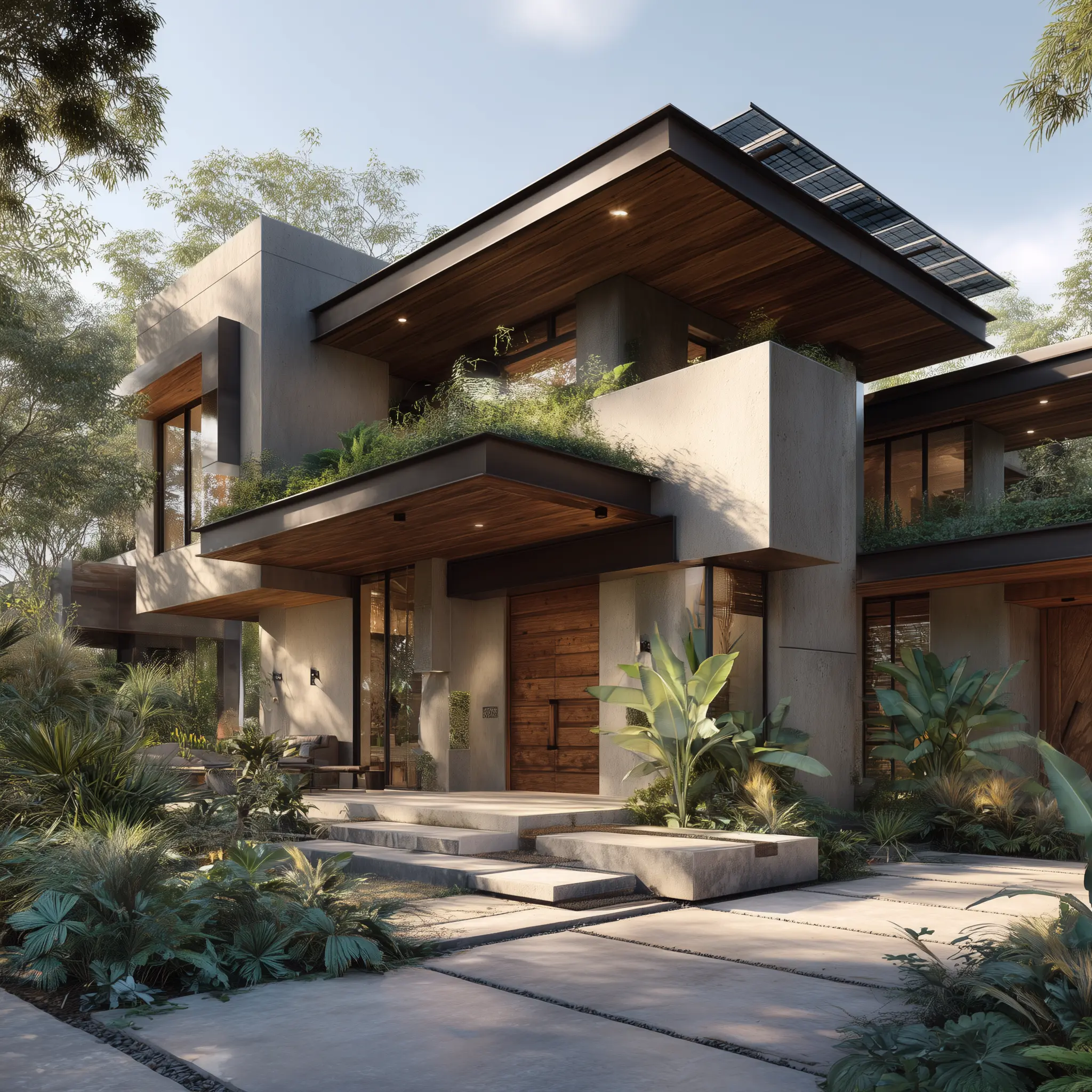 desain rumah green living terbaik