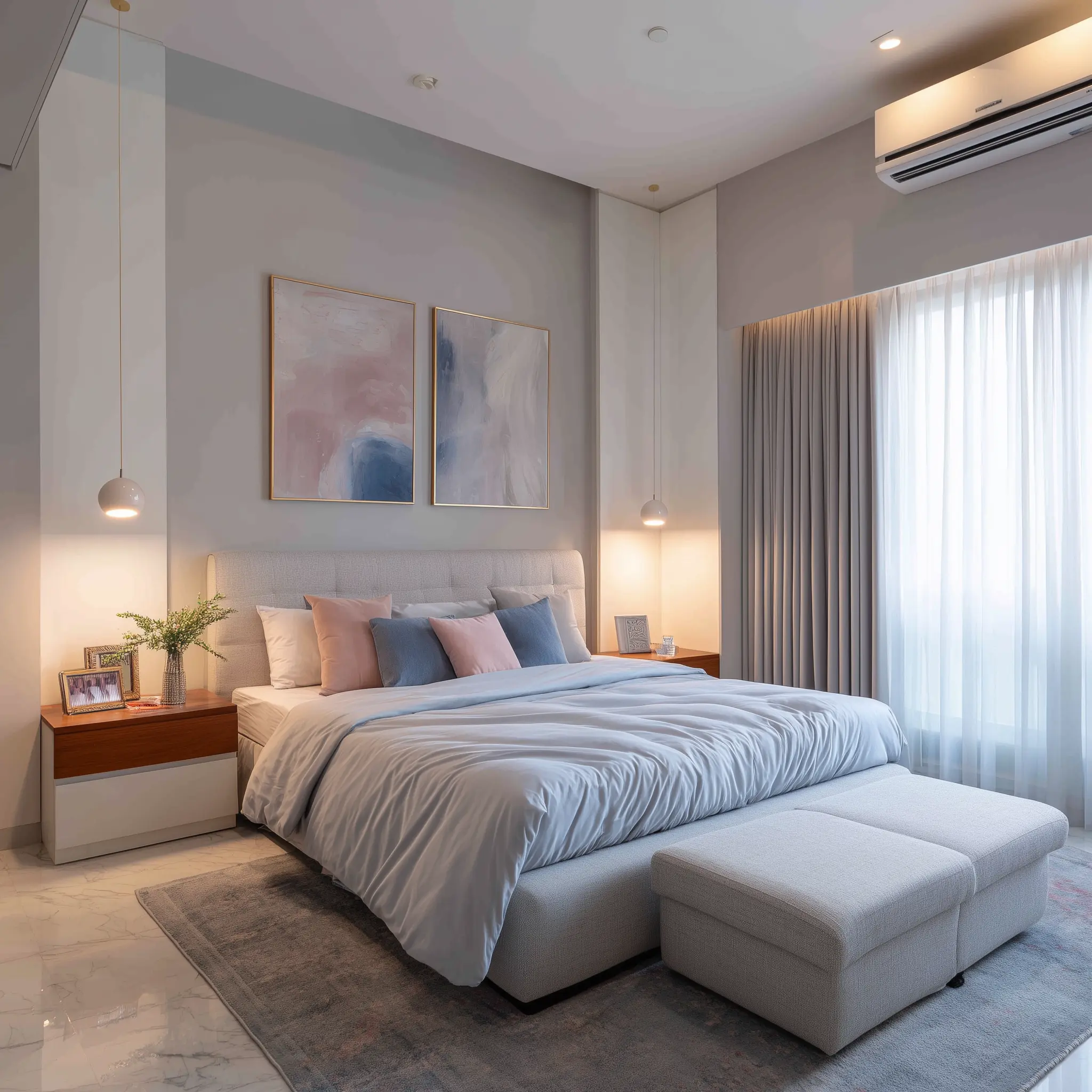 Desain Kamar Tidur Soft Modern 5