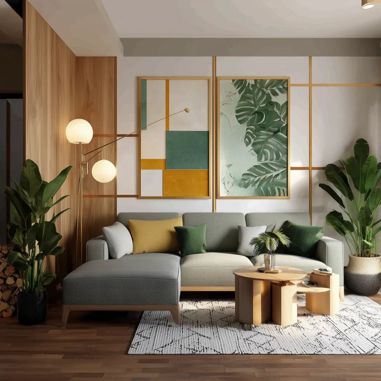 Desain Ruang Tamu Art Deco Modern 4