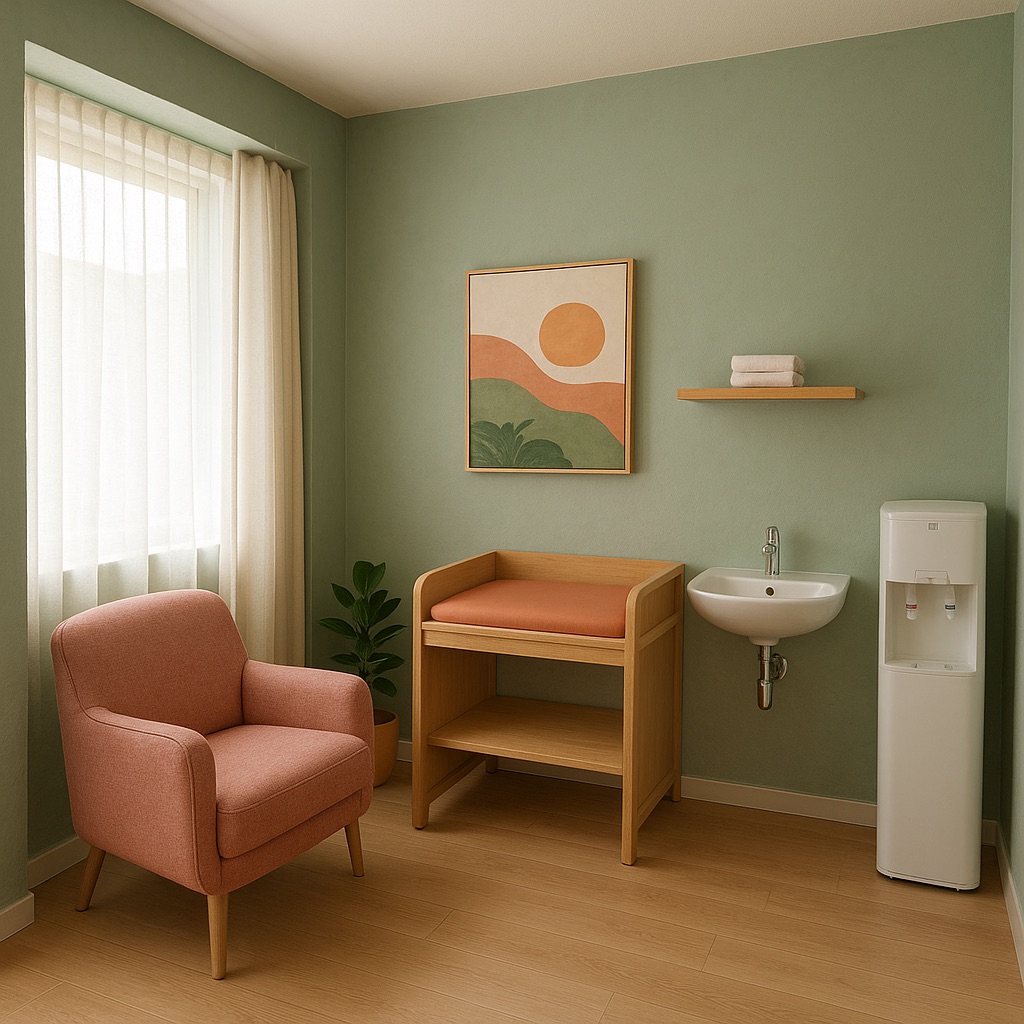Nursing room dengan warna estetik