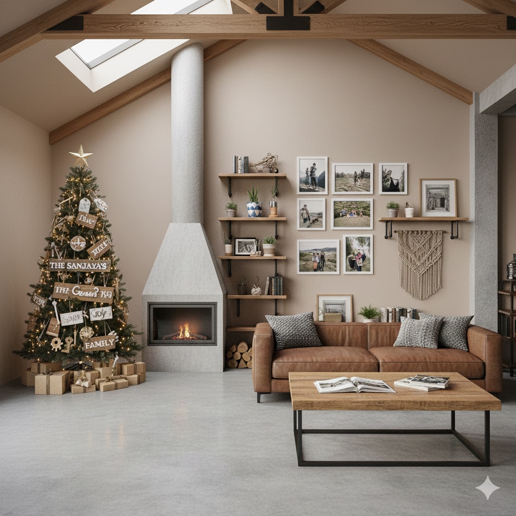 dekorasi rumah natal rapih