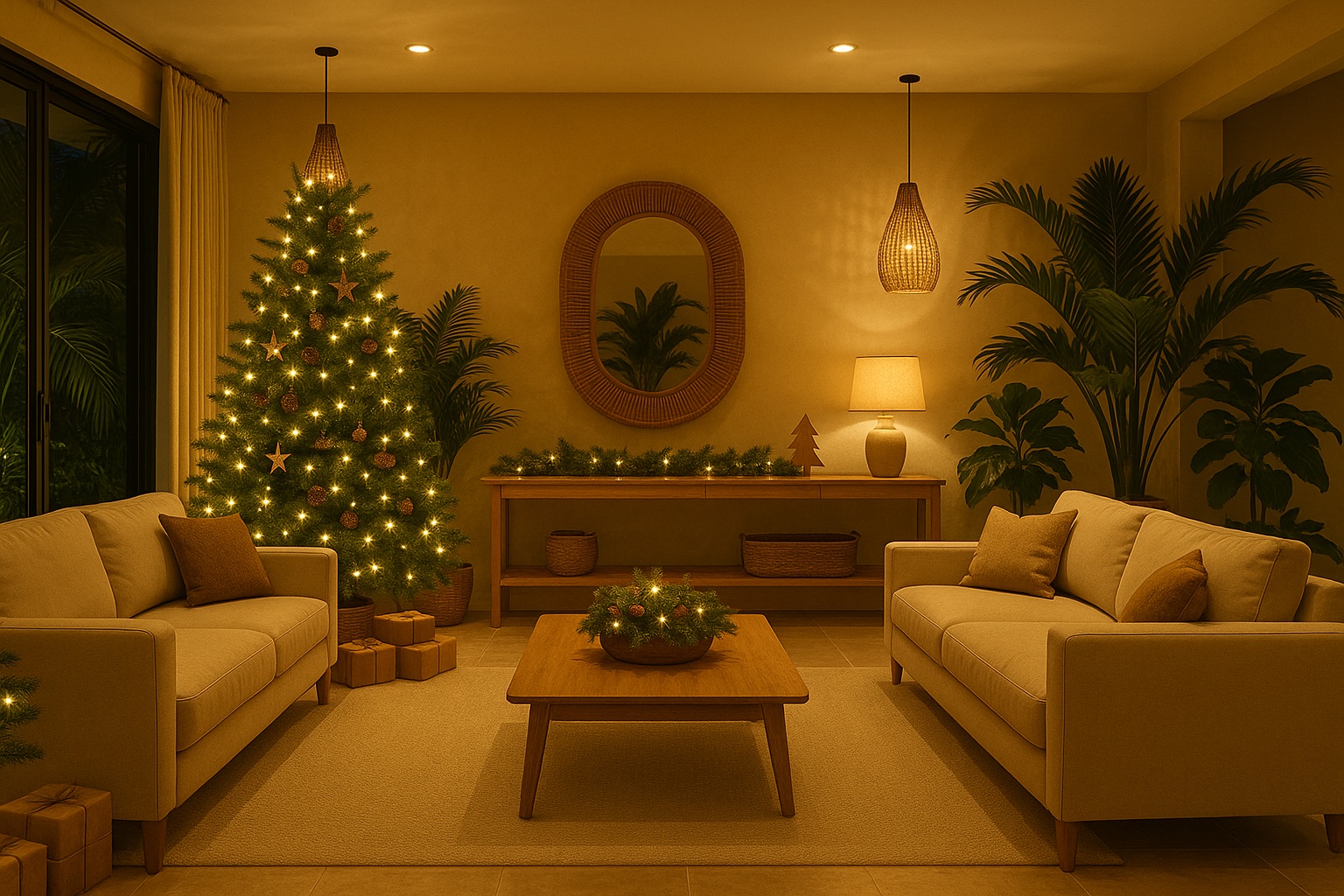 desain interior natal dan tahun baru
