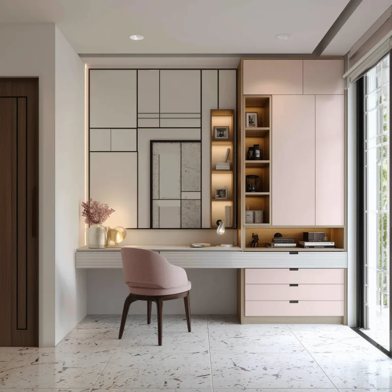 Desain Area Meja Rias Bauhaus 1
