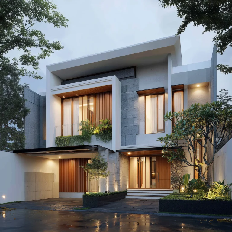 Desain Fasad Art Deco Modern 1