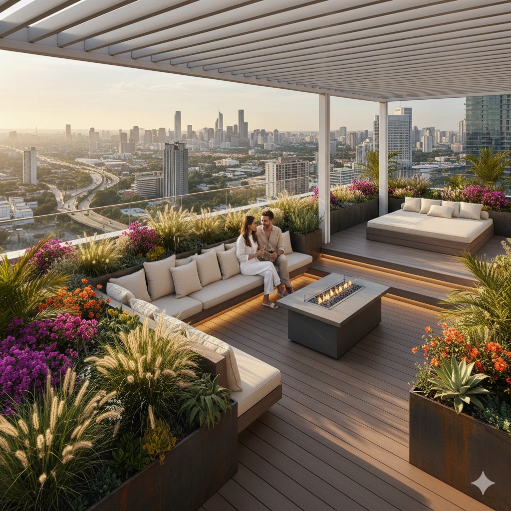 Sky Garden : Sulap Atap Beton Jadi Area Santai dengan Pemandangan Kota