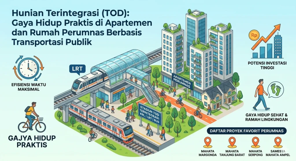Hunian Terintegrasi (TOD) : Gaya Hidup Praktis di Apartemen dan Rumah Perumnas Berbasis Transportasi Publik
